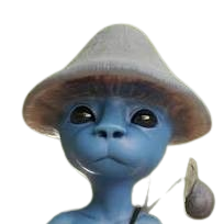 blue Smurf Cat